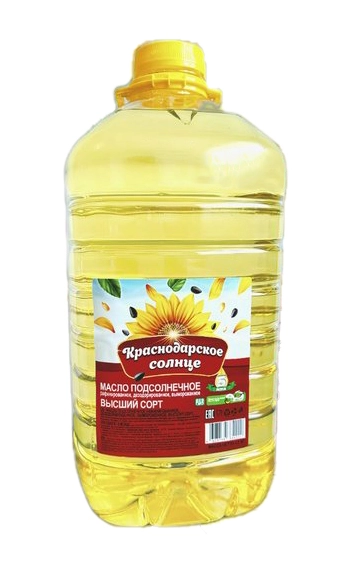 Масло раст. "Краснодарское Солнце" 5л