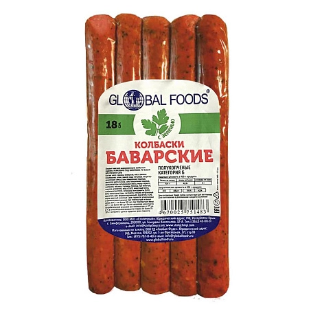 Колбаски Баварские с зеленью (56 руб/шт)